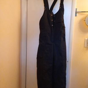 Ski Lion bib black ski pants woman's large